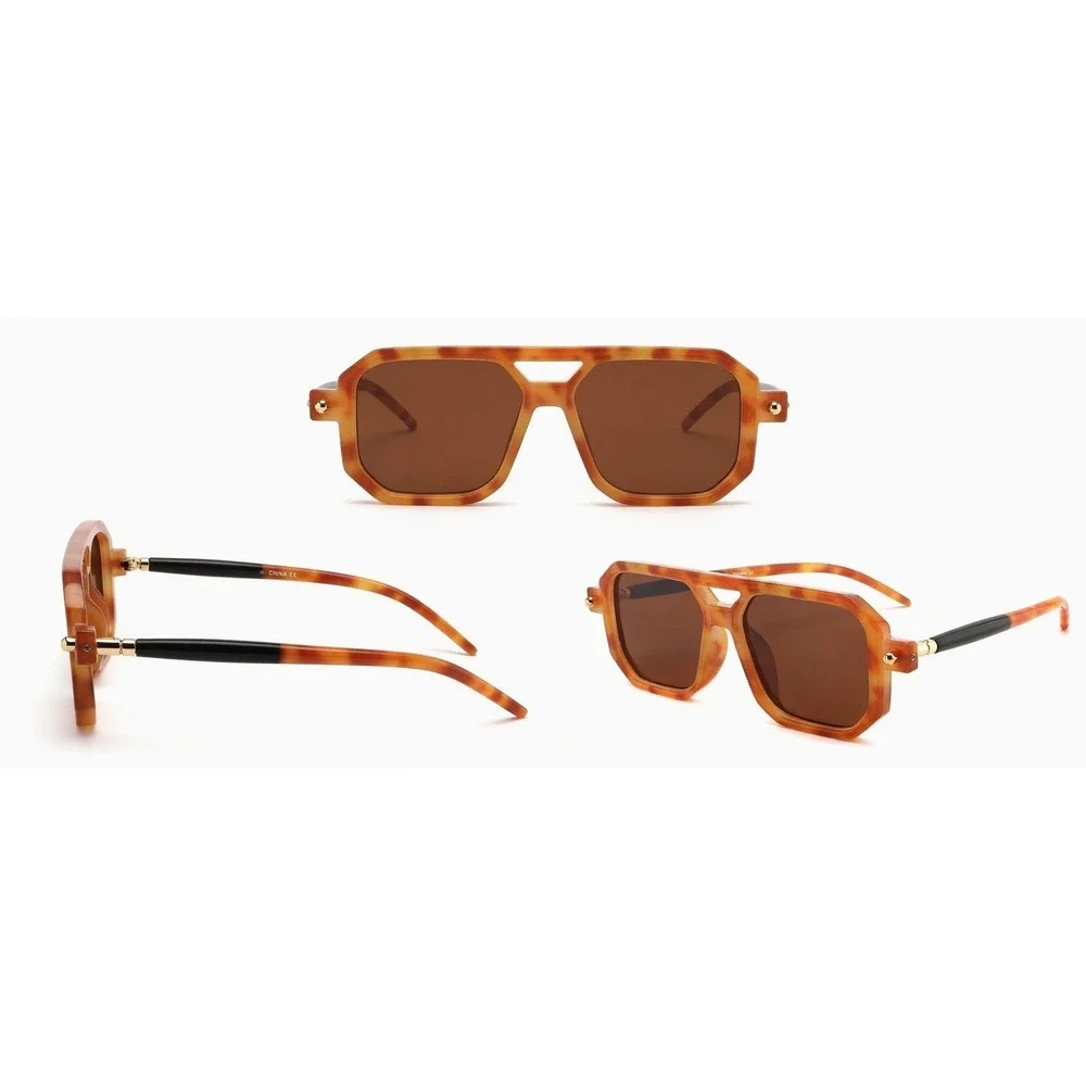 Women Sunglasses Honey‎ Tortoise Brown Lens Streetwear Hip Hop Festival Eyewear